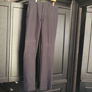 Express navy blue and black pin stripe dress pant 34x34